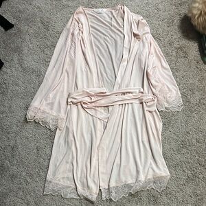 Primark Soft Blush Lace Robe